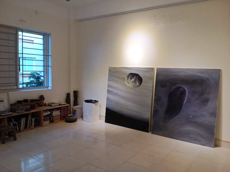 Nguyễn Xuân Lục, Nguyen Xuan Luc, sơn mài, sơn ta, Natural lacquer, Art, painting, exhibition, triển lãm